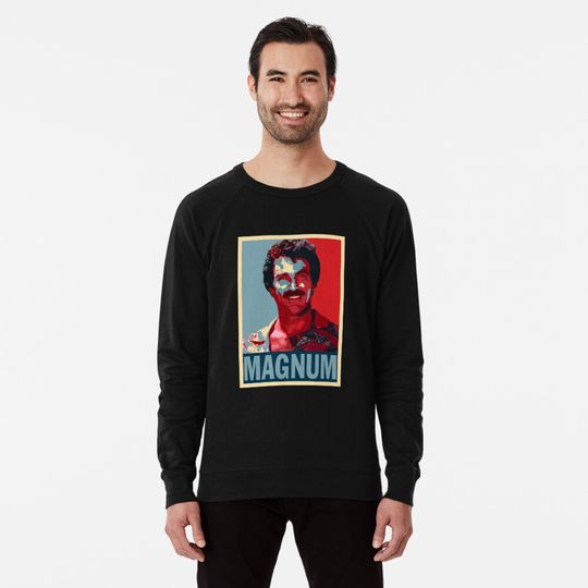 Magnum P. I Hope Style Tom Selleck Retro Television Show Lightweight Sweatshirt
