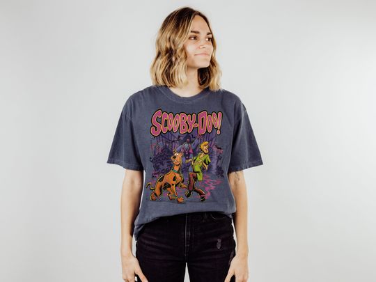 Scooby Doo Vintage T Shirt Horror Movie Tee Halloween T Shirt Halloween Gifts Scooby Doo Halloween Shirt Halloween Party Costume Shaggy