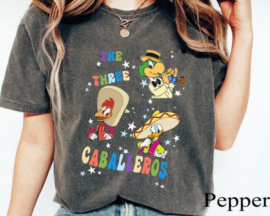 The Three Caballeros Jose Panchito Donald Duck Comfort Colors Shirt