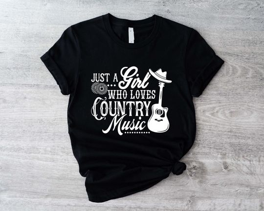 Just a Girl Who Loves Country Music Shirt, Country Concert Shirt