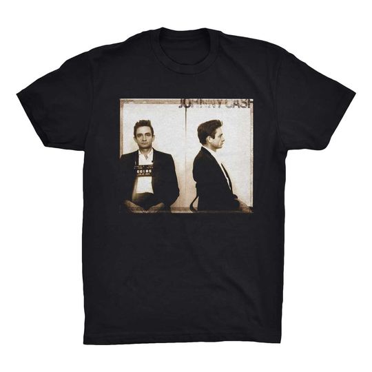 Johnny Cash T-Shirt. Johnny Cash Mugshot. Music