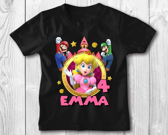 Princess Peach Birthday Custom Shirt, Birthday Gift