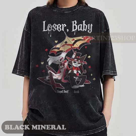 Discover Loser Baby Shirt, Angel Dust & Husk Shirt, Angel Dust Hazbin Hotel