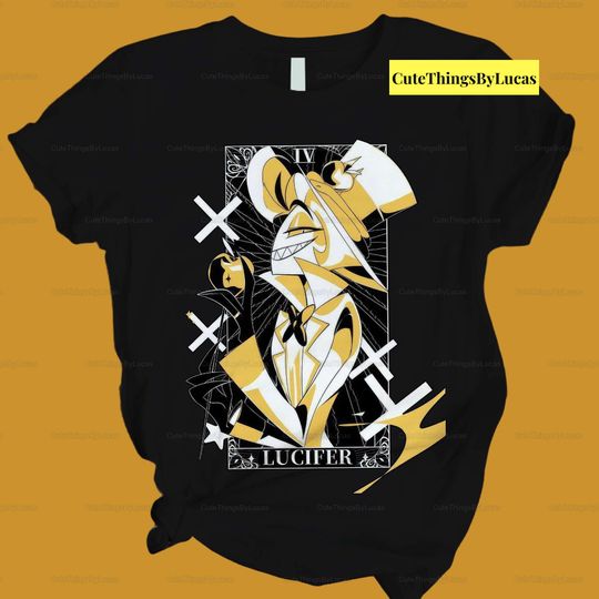 Discover The Dark Allure Of Hazbin Hotel With Lucifer Iv T-shirt