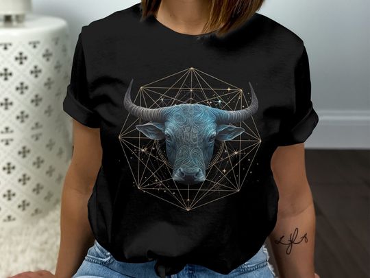 Taurus Shirt, Taurus Star T-Shirt, Taurus Zodiac Sign gift, Zodiac Sign Tee