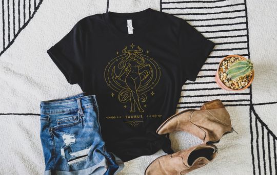 Taurus Sign Shirt, Zodiac Shirt, Astrological Tee, Taurus Gift, Gift for her
