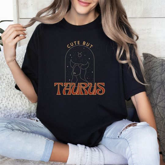 Taurus Shirt, Retro Birth Sign Shirt, Dark Academia Clothing Gift for Her