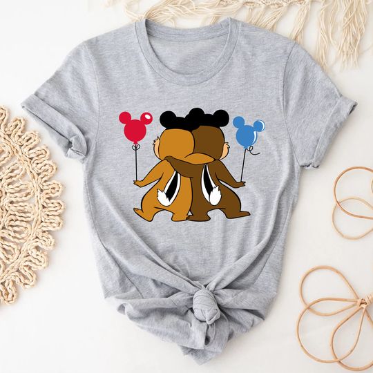 Chip And Dale Friendships Shirt, Chip And Dale Disney Couple Shirt