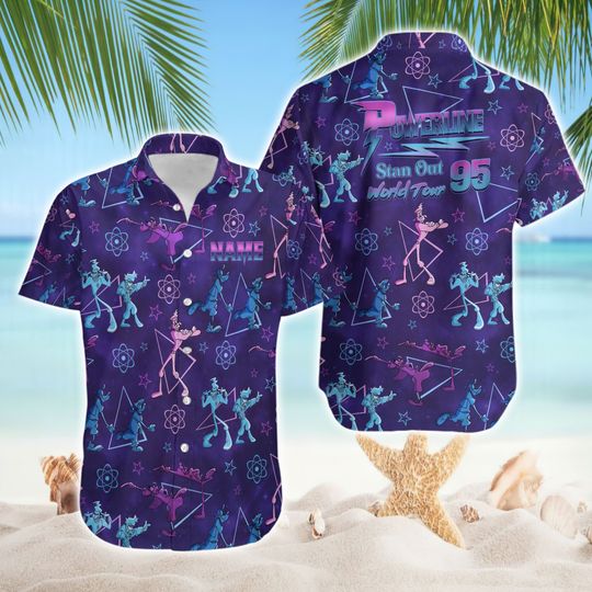 Powerline Stand Out World Tour 95 Hawaiian Shirt, A Goofy Movie Hawaii Shirts, Disneyland Family Summer Trip, Magic Kingdom , Birthday Gift