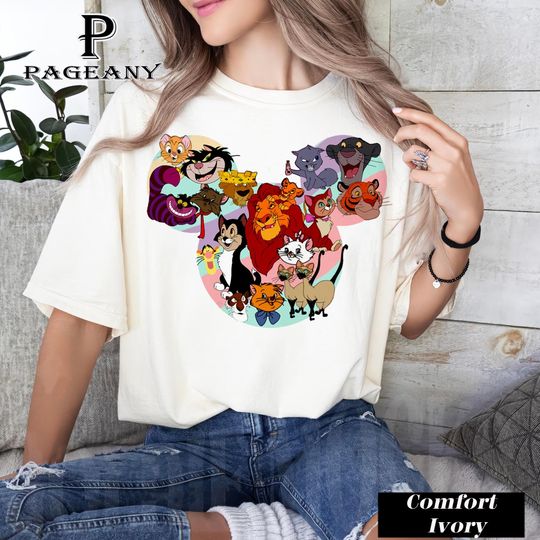 Disney Cats, Aristocats, Disney Marie Cat, Lion King Shirt