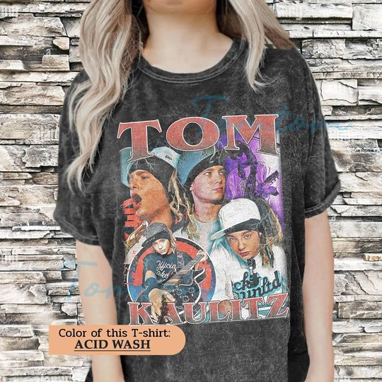 Tom Kaulitz Vintage Unisex Shirt, Tom Kaulitz Wash Shirt, Gift For Him and Her, Tom Kaulitz Tokio Hotel 90s retro design graphic tee