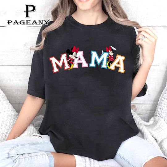 Disney Mom Minnie Mouse Shirt, Gifts for Friends, Family Vacation Gifts