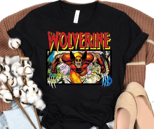 Marvel X-Men Retro Wolverine 90s T-Shirt T-Shirt