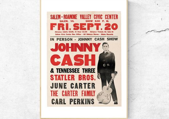 Johnny Cash Movie, Johnny Cash Poster, Home Decor