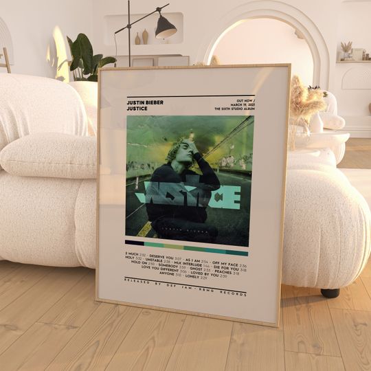 Justin Bieber - Justice Album Poster / Album Cover Poster / Room Decor / Wall Art / Music Gifts / Justin Bieber Album