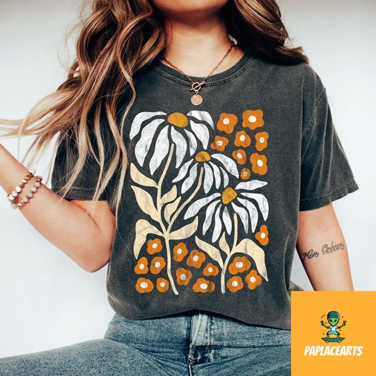 Discover Boho Floral Shirt, Boho Wildflowers Floral Nature Shirt