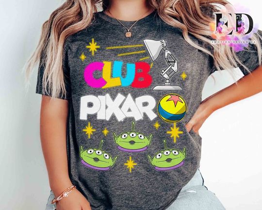 Disney Pixar Club Toy Story Aliens T-shirt, Pixar Fest 2024 Matching Tee, Pixar Pals Playtime Party