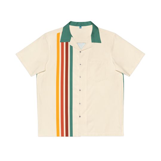 Retro Vintage-inspired Hawaiian Shirt, 1950s style