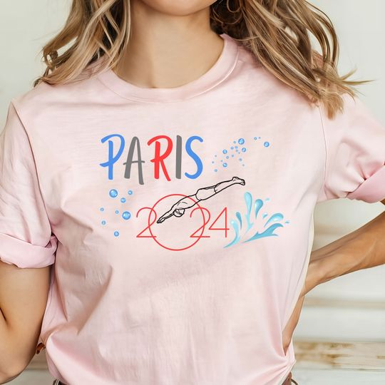 Olympic Swim 2024, Aquatics shirt, Paris Olympics Shirt, Swimmer 2024 Paris Tshirt