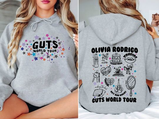 Olivia Rodrigo Guts World Tour Hoodie, Rodrigo Tour Shirt