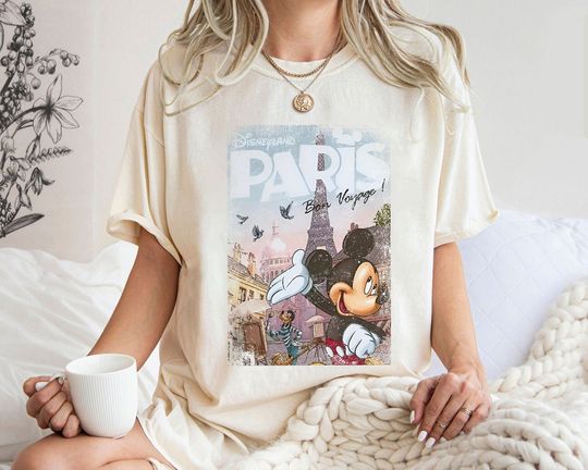 Disneyland Paris Mickey Shirt, Eiffel Tower Mickey Shirt
