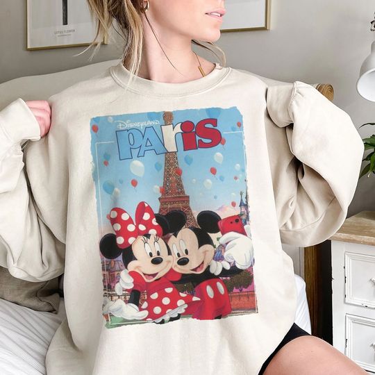 Disneyland Paris Mickey Sweatshirt, Eiffel Tower Mickey Sweatshirt, Disney Paris Vacation