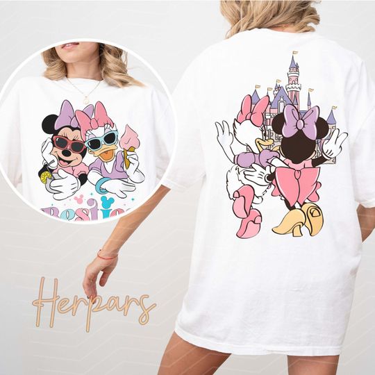 Minnie and Daisy Bestie Double Sided Shirt, Disney Bestie Shirt, Girl Trip Shirt