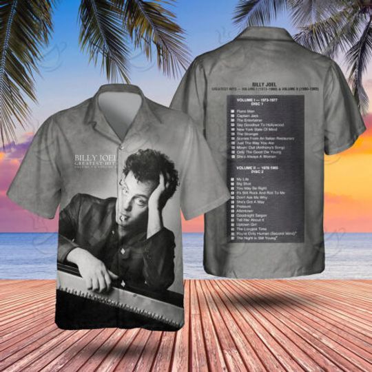 Pianist Billy Joel Greatest Hits Hawaiian Shirt, Music Lovers