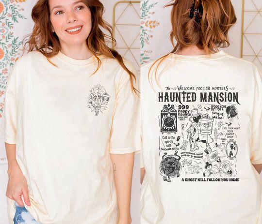 Vintage Haunted Mansion Shirt | The Haunted Mansion T Shirt | Hitchhiking Ghosts | Foolish Mortal Shirt | Halloween Shirt | Magic Kingdom