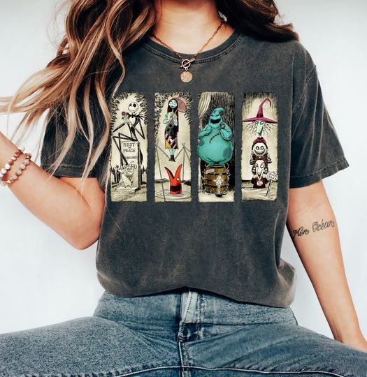 Vintage The Haunted Mansion Nightmare Before Christmas Halloween Shirt, Foolish Mortals Shirt