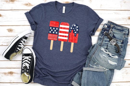 Discover Popsicle Shirt, 4th of July Shirt, American Family Shirt, Matching Family Shirt, Patriotic Shirt