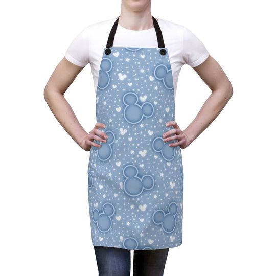 Cute Disney Apron, Mickey Mouse apron, Cooking apron, Disney Kitchen Apron, Subtle Disney Kitchen Home Decor, Disney Gifts