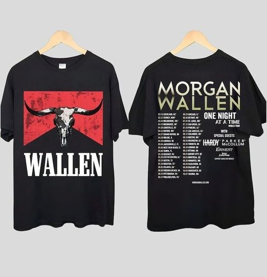 Wallen Western Tour 2024 T-Shirt, Wallen Western One Night At A Time Tour, Country Music Shirt, Cowboy Wallen Western Shirt, 90s Vintage Shirt