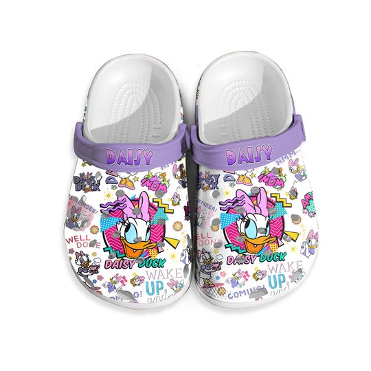 Daisy Duck Disney Clogs, Cartoon Slippers
