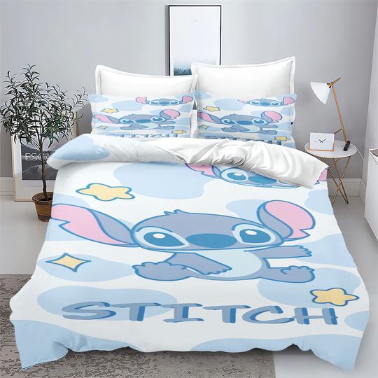 Disney Lilo & Stitch Bedding Set, 3D Children Bedding Set