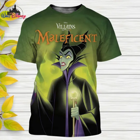 2024 Disney Maleficent 3D T-shirt