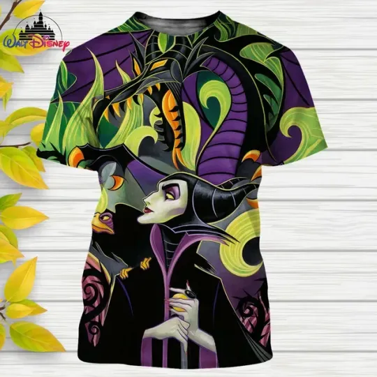 2024 Disney Maleficent Sleeping Beauty 3D T-shirt
