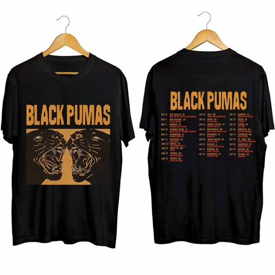 Black Pumas 2024 Tour Shirt, Black Pumas Tour Shirt For Fan, Black Pumas Shirt Gift