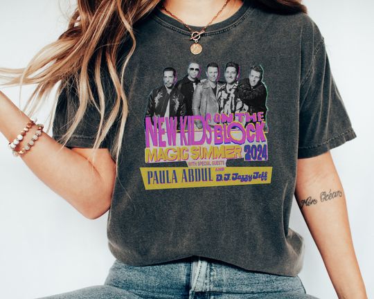 NKOT Block Vintage Shirt, NK on The Block T-shirt, Classic Rock Concert Tee, NKOT Block 2024 Concert Tshirt