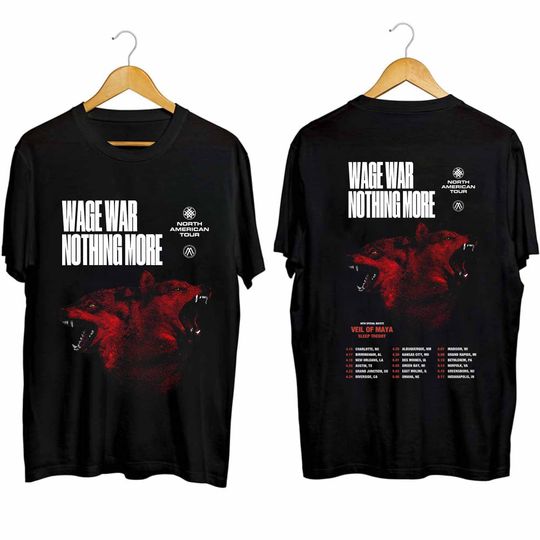 Nothing More and Wage War Spring 2024 US Tour Shirt