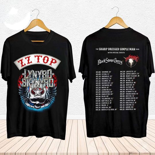 Lynyrd Skynyrd ZZ Top Tour 2024 Shirt, ZZ Top World Tour 2024