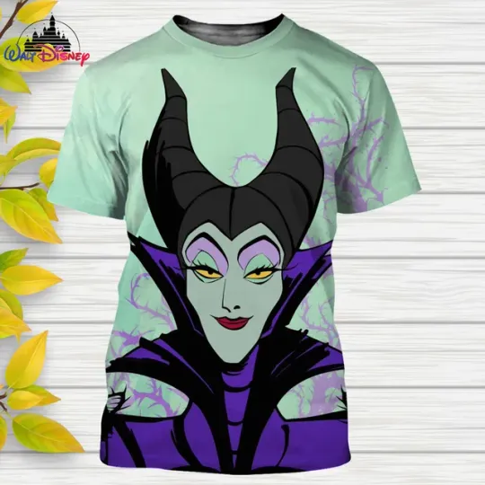 2024 Disney Maleficent 3D T-shirt