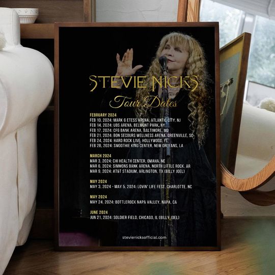 Stevie Nicks 2024 Tour Poster print - Stevie Nicks