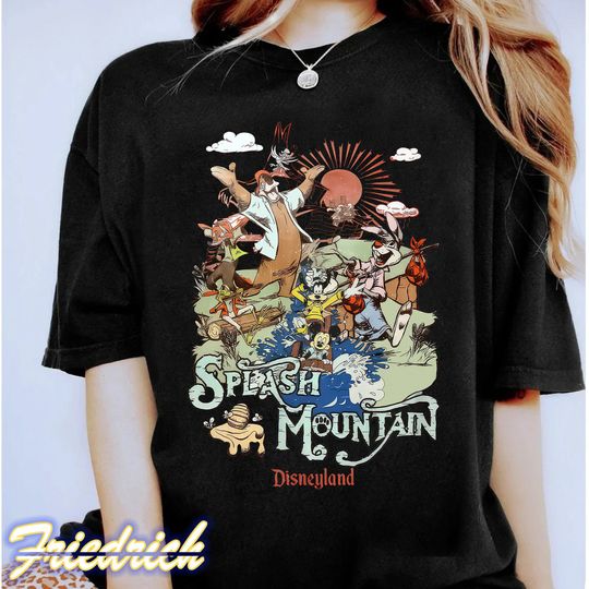 Vintage Disney Splash Mountain Shirt, Retro Disneyland Splash Mountain Shirt