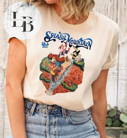 Retro Disneyland Splash Mountain Shirt, Vintage Disney Shirt