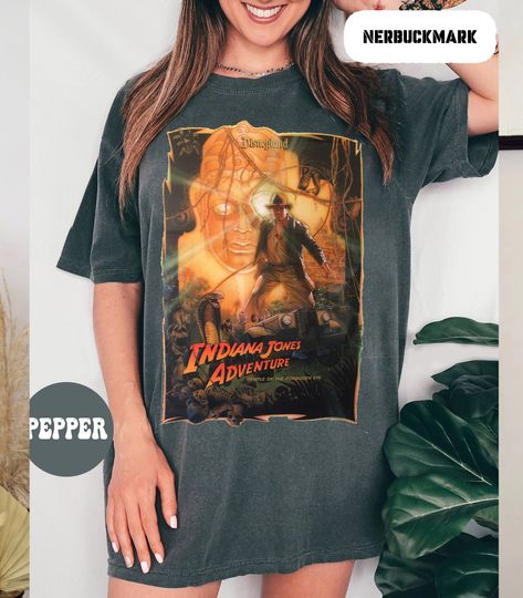 Retro Indiana Jones Adventure Disneyland 1995 Shirt, Indiana Jones Shirt