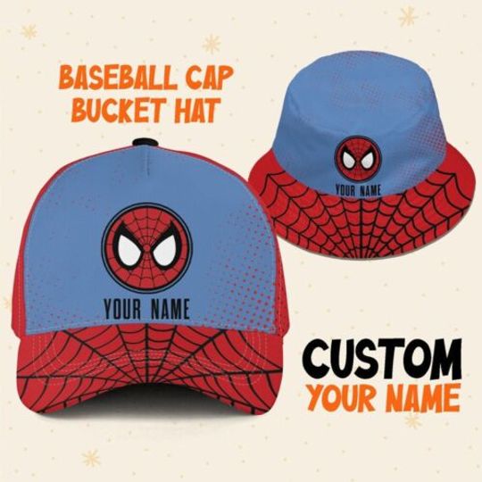 Custom Spiderman Peter B Parker Logo Cap, Custom Disney Hat, Spiderman Baseball Cap
