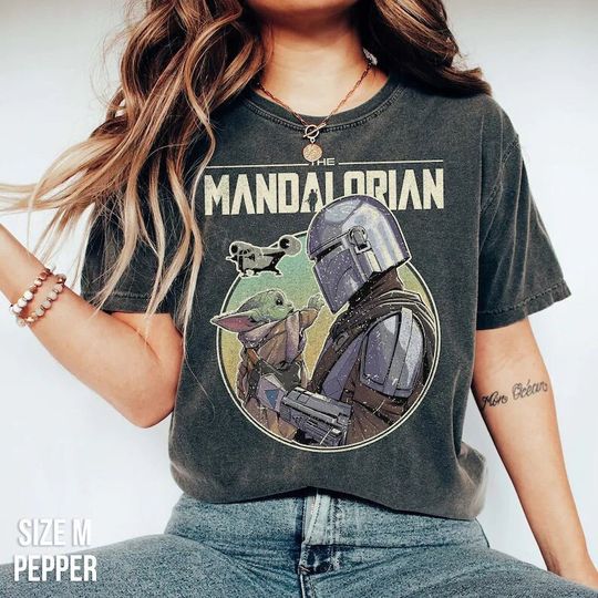The Mandalorian  Shirt, Vintage Star Wars Shirt, Disneyworld Shirt