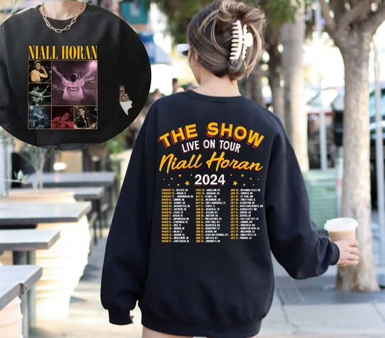 Niall Horan Tshirt, Niall Horan 2 Side Shirt, The Show Album Track List Shirt, Niall Horan Tour, Niall The Show Love On Tour 2024 Sweatshirt
