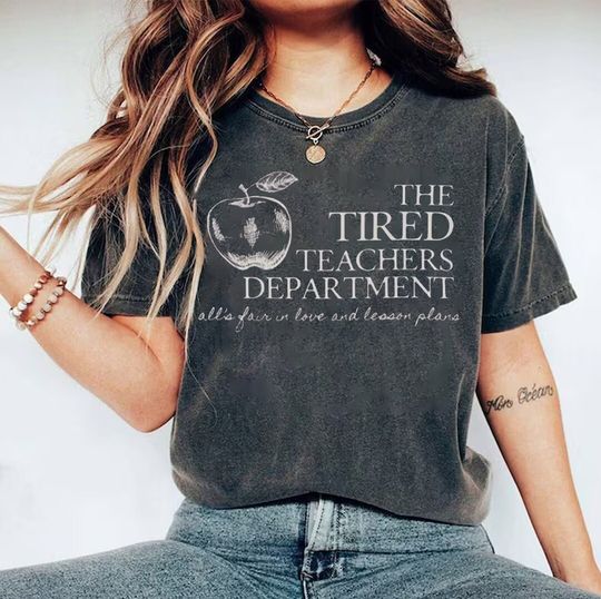 Tired Teachers Tortured Poets Department Shirt, TTPD, Who's Afraid Of Little Old Me